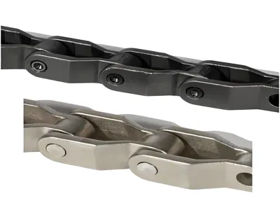 Heavy duty chains for potato digger sieving webs