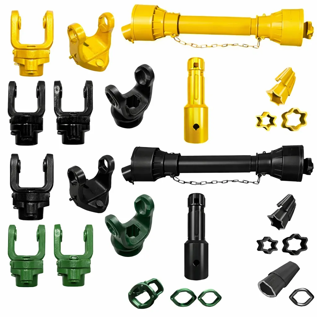 PTO Shaft replacement components, yokes, and universal joints
